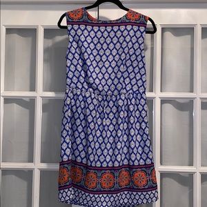 Blue Patterned Boutique Dress